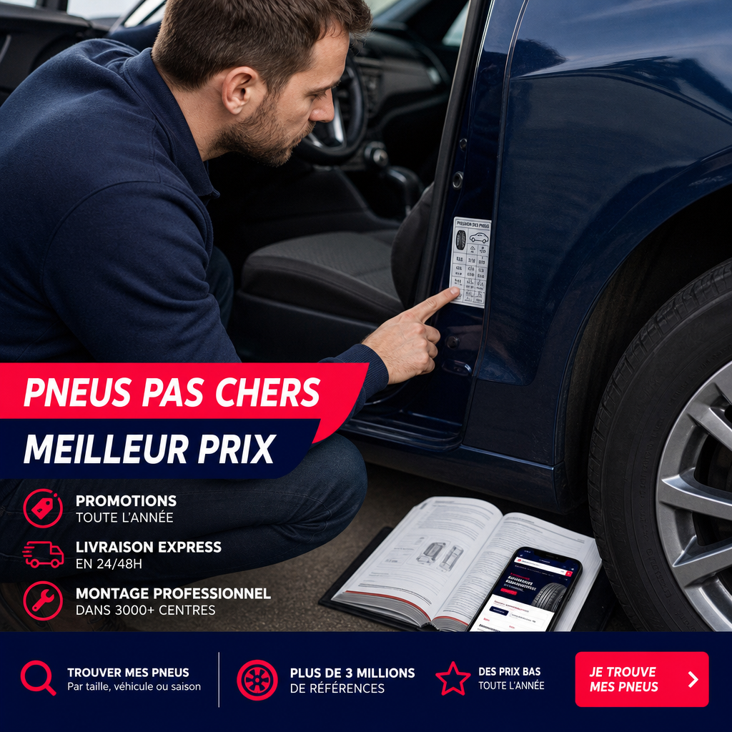 Où vérifier les dimensions de pneus homologuées par le constructeur