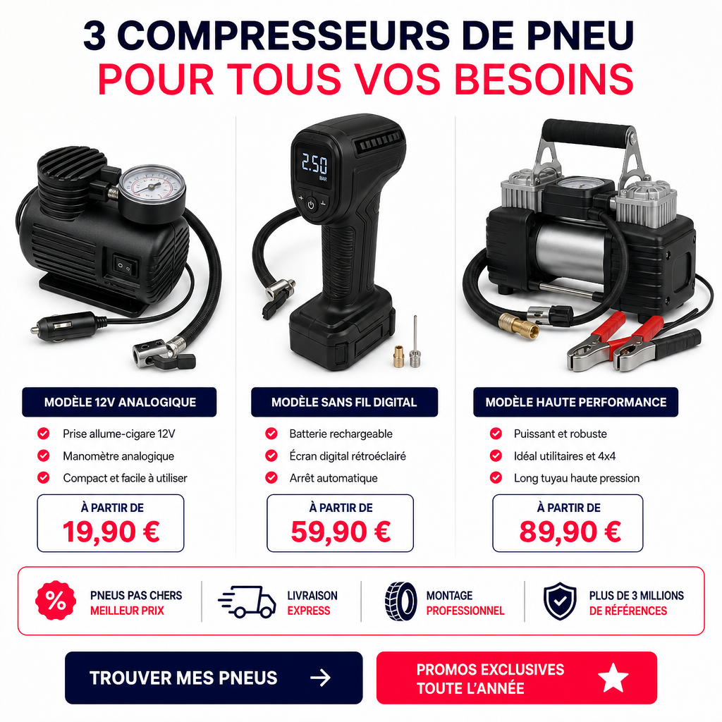 Quels critères vérifier avant d'acheter un compresseur pneu portable en juillet 2026 ?