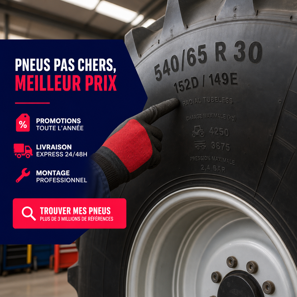Comment lire les dimensions et les marquages d’un pneu de tracteur ?