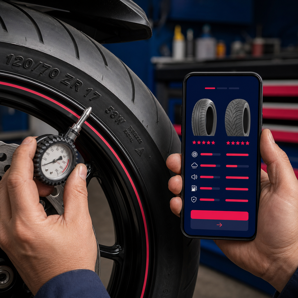 Trouver des pneus moto pas chers selon les dimensions de votre moto