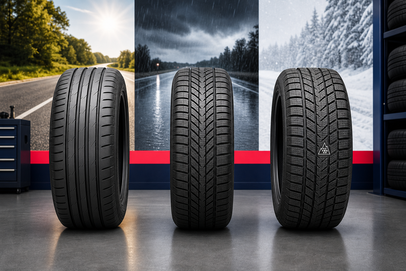 Pneus été, hiver ou toutes saisons pour SUV : quelles différences ?