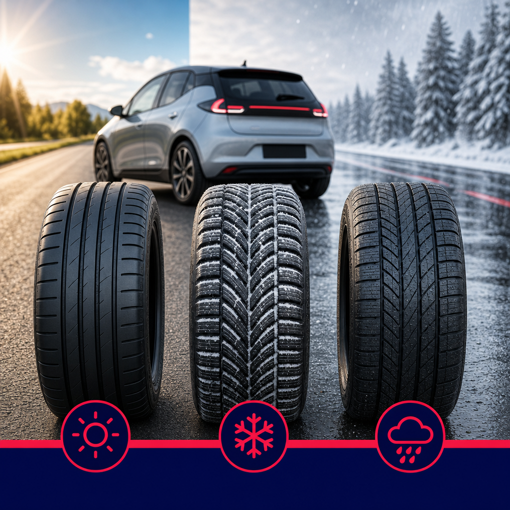 Pneus été, hiver ou 4 saisons pour voiture électrique : que choisir à l’approche de l’hiver ?