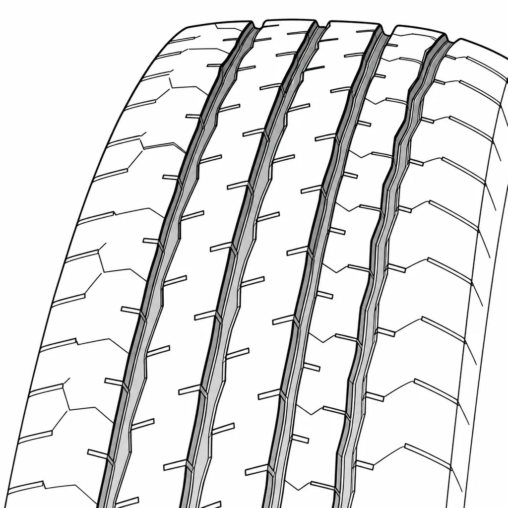 Schéma illustratif : Entailles transversales de densité moyenne dans les rangées intermédiaires