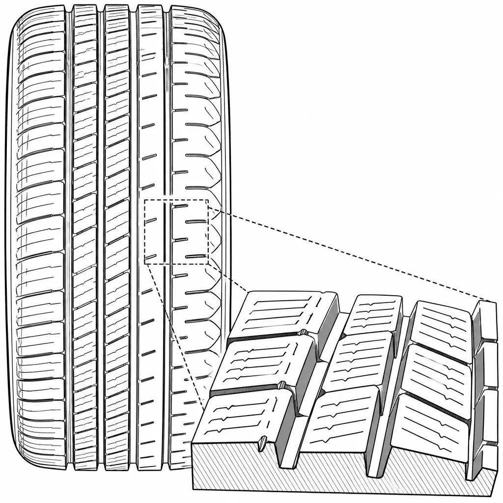 Schéma illustratif : Forte densité de lamelles transversales et obliques