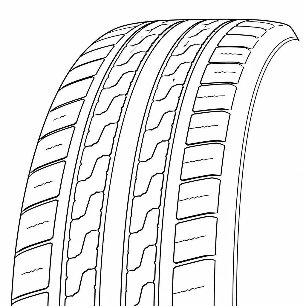 Schéma illustratif : Éléments latéraux volumineux mais divisés par de fines incisions