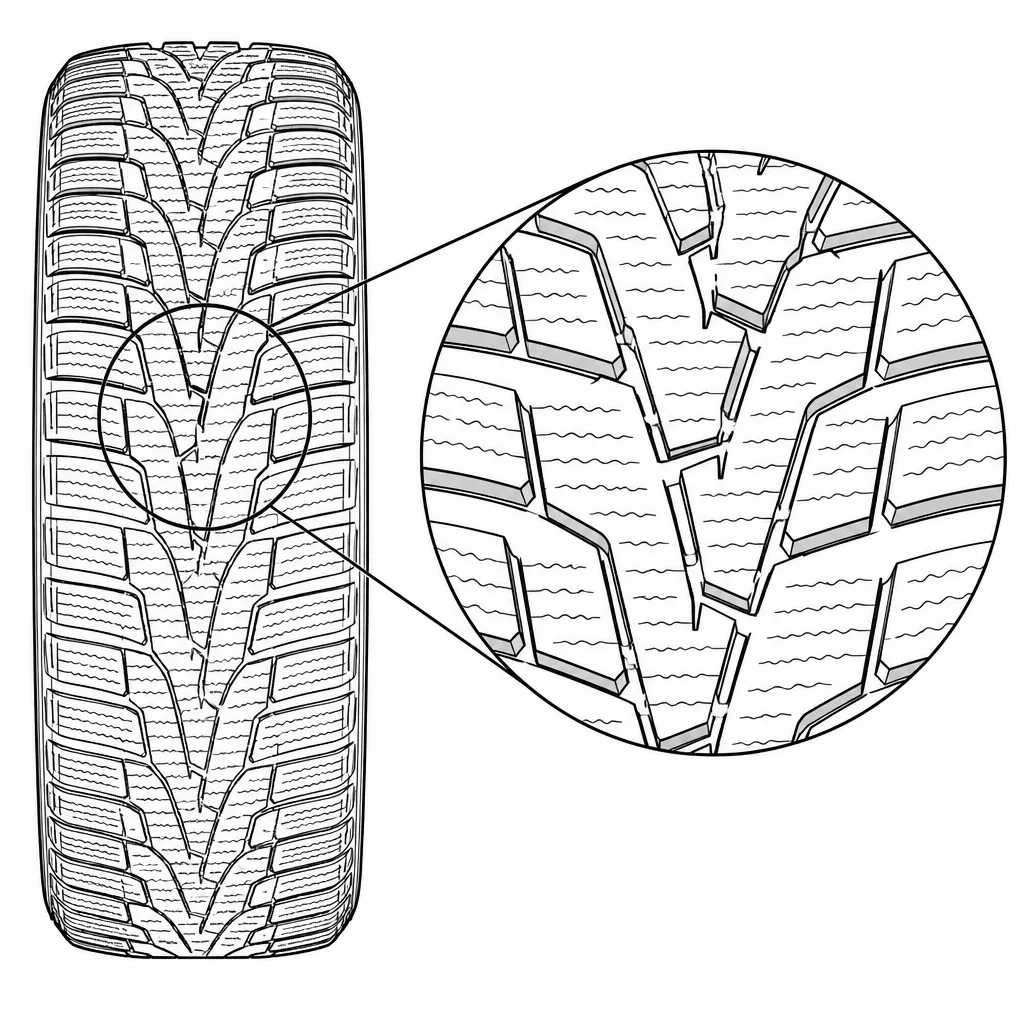 Schéma illustratif : Faible proportion de gomme porteuse autour des petits blocs centraux