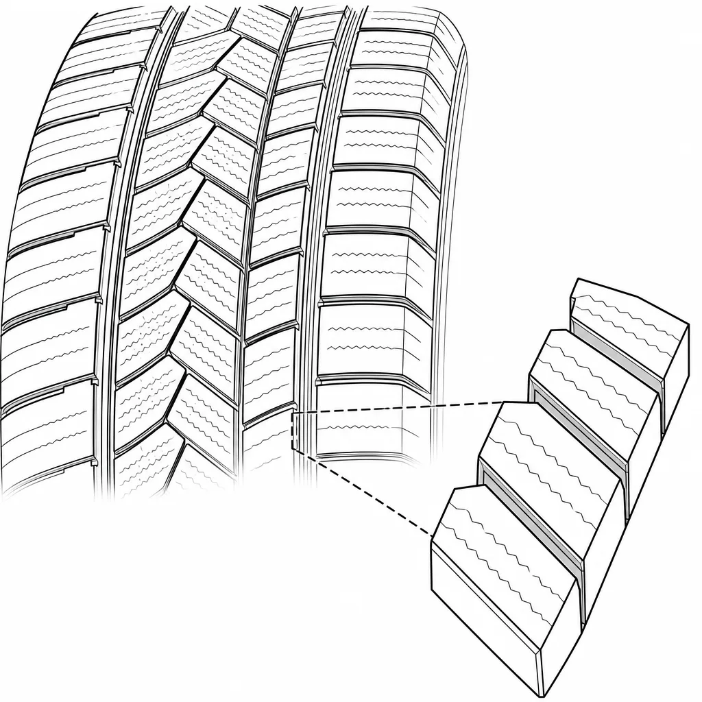 Schéma illustratif : Éléments intermédiaires obliques