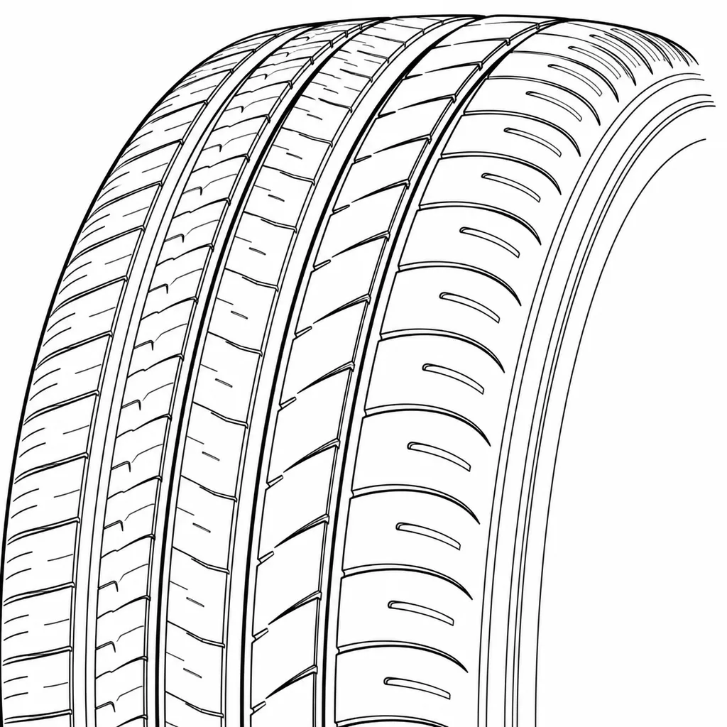 Schéma illustratif : Épaules semi-continues à encoches courtes et obliques