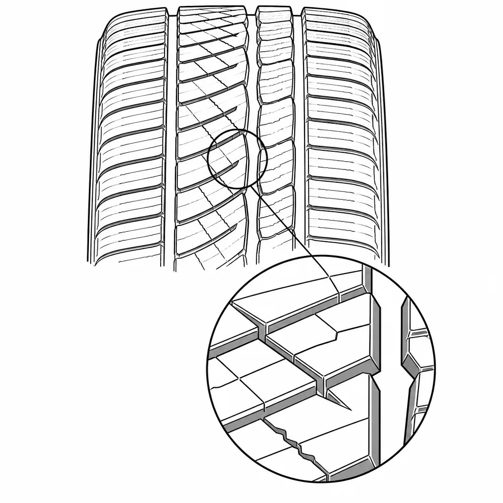 Schéma illustratif : Pointes et angles aigus des éléments médians