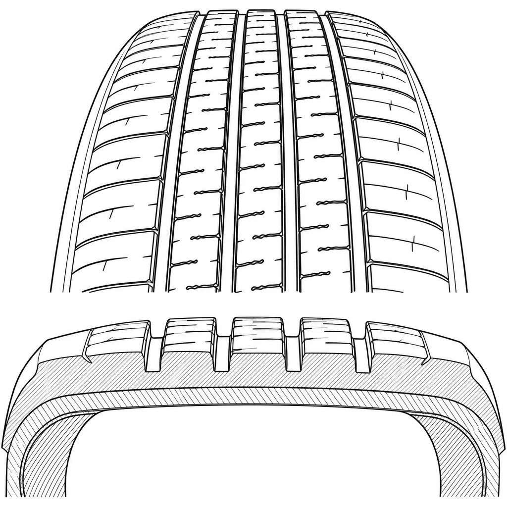 Schéma illustratif : Répartition de la gomme en plusieurs bandes porteuses étroites