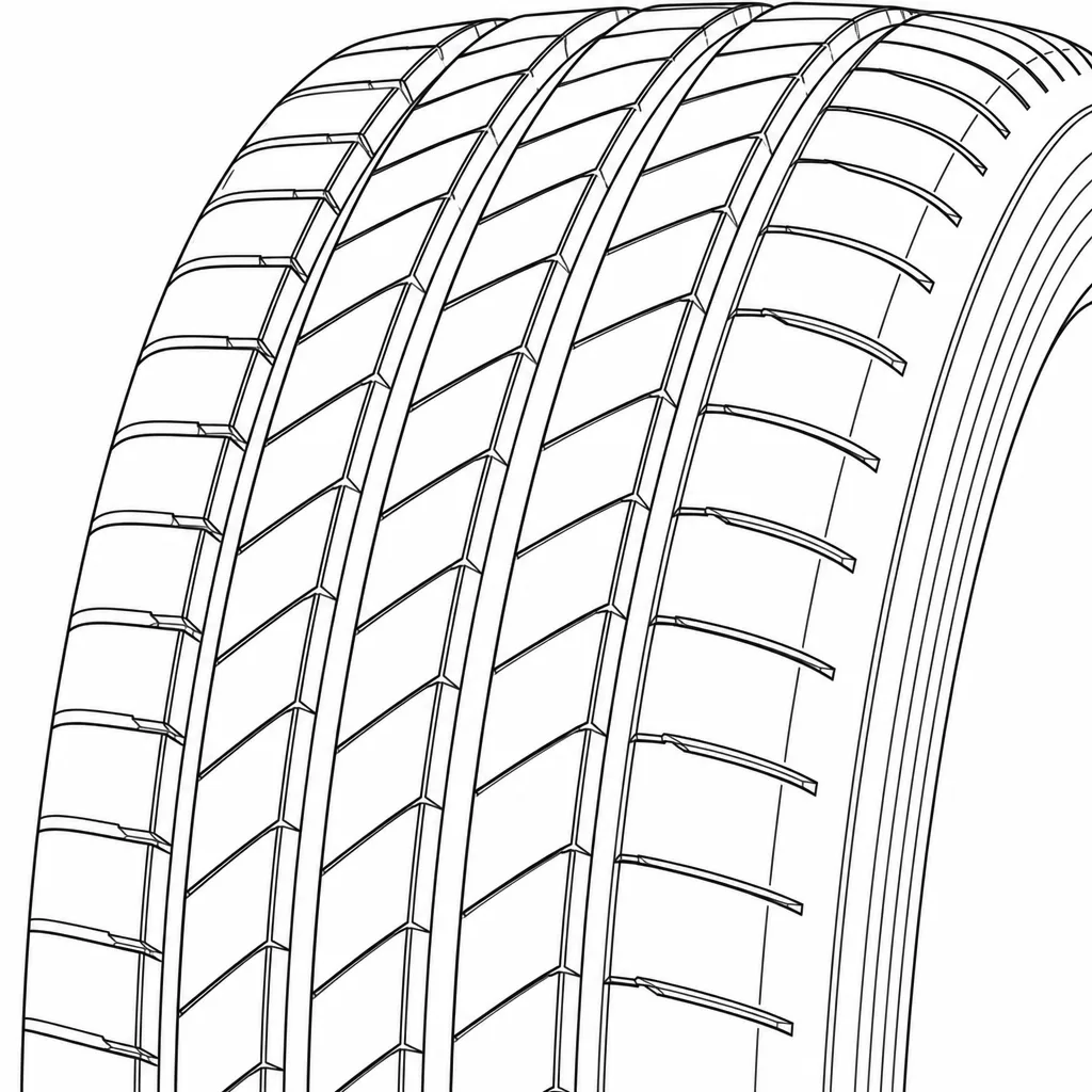 Schéma illustratif : Épaules semi-continues à fines encoches transversales et obliques