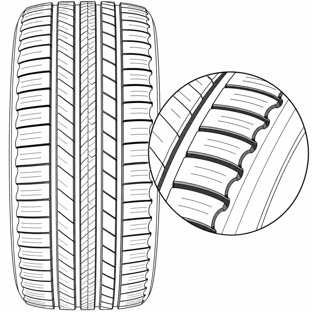 Schéma illustratif : Éléments d’épaule semi-jointifs avec une forte proportion de gomme porteuse