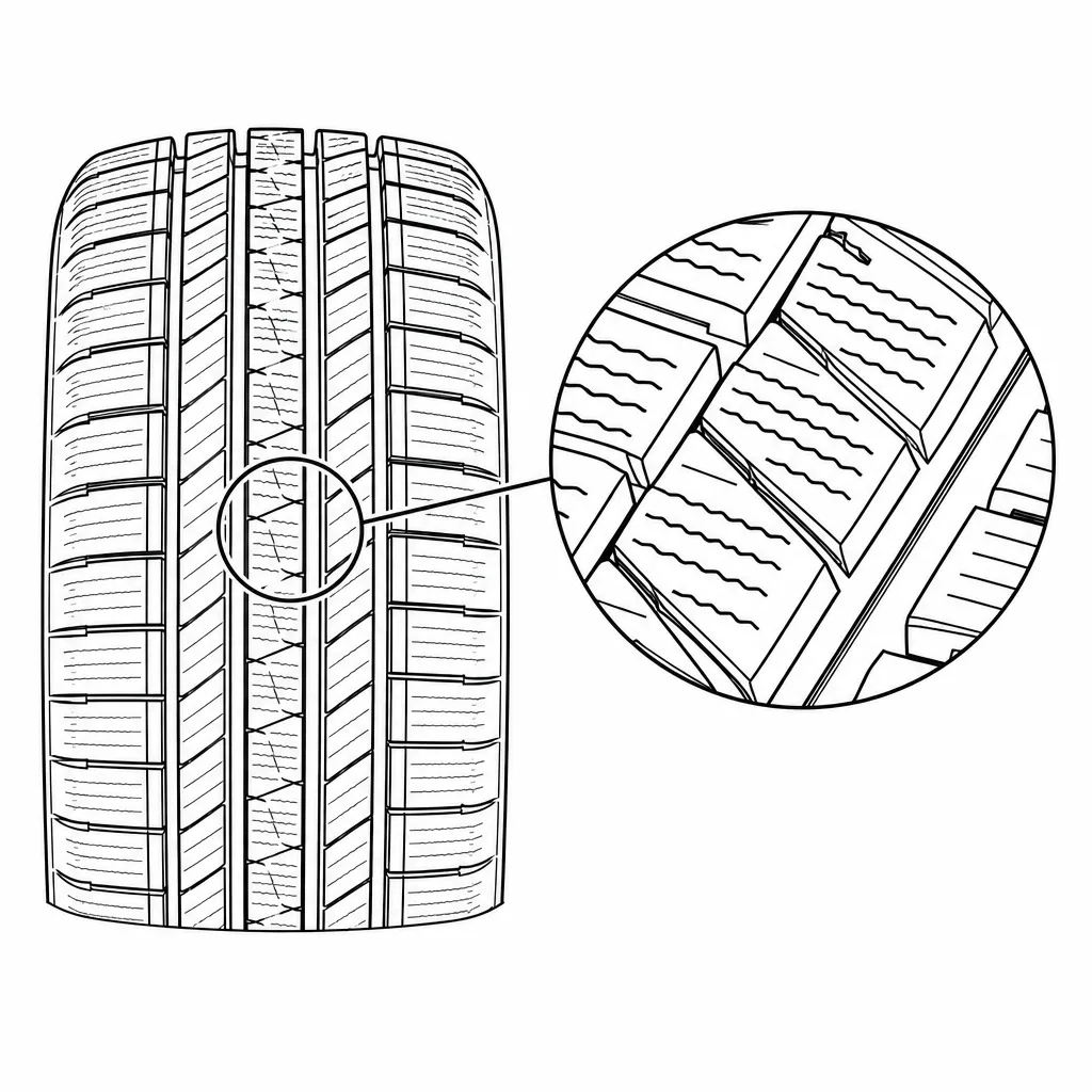 Schéma illustratif : Forte densité de lamelles transversales et obliques