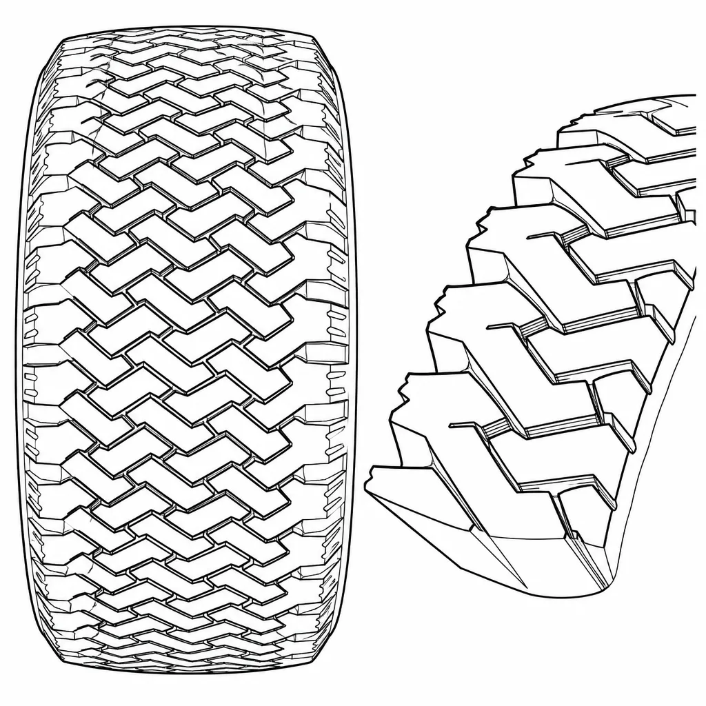 Schéma illustratif : Contour extérieur formé par des pointes de pavés crénelées