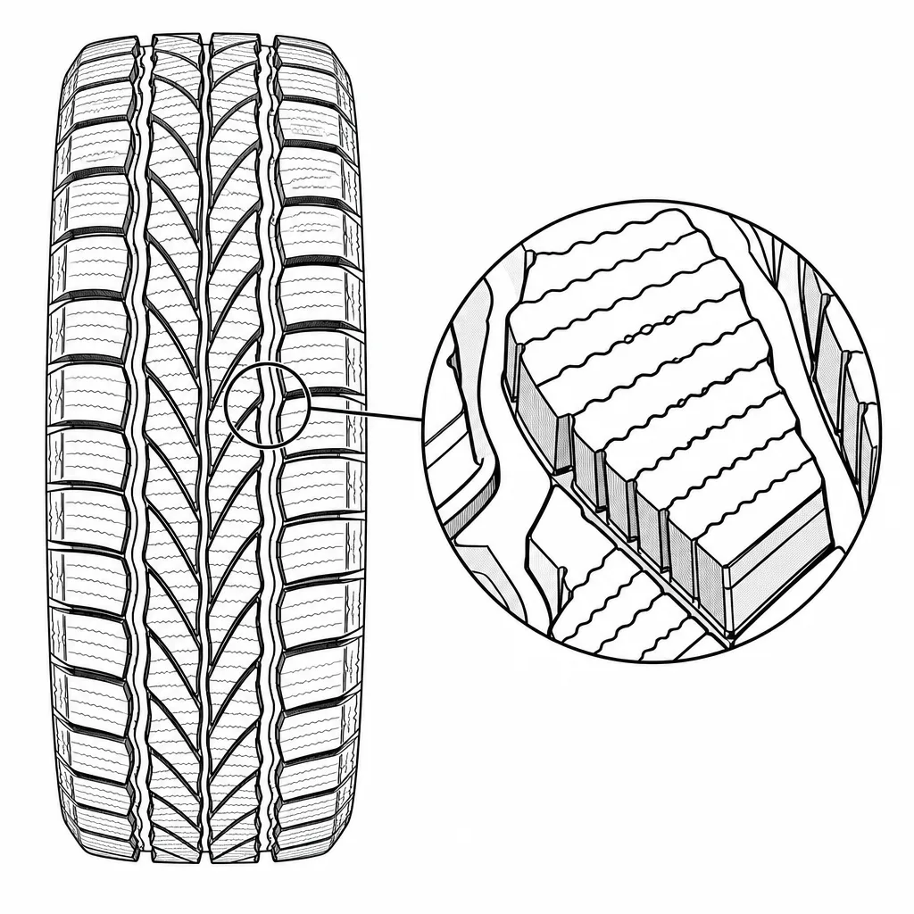 Schéma illustratif : Ligaments étroits de gomme entre les fines lamelles