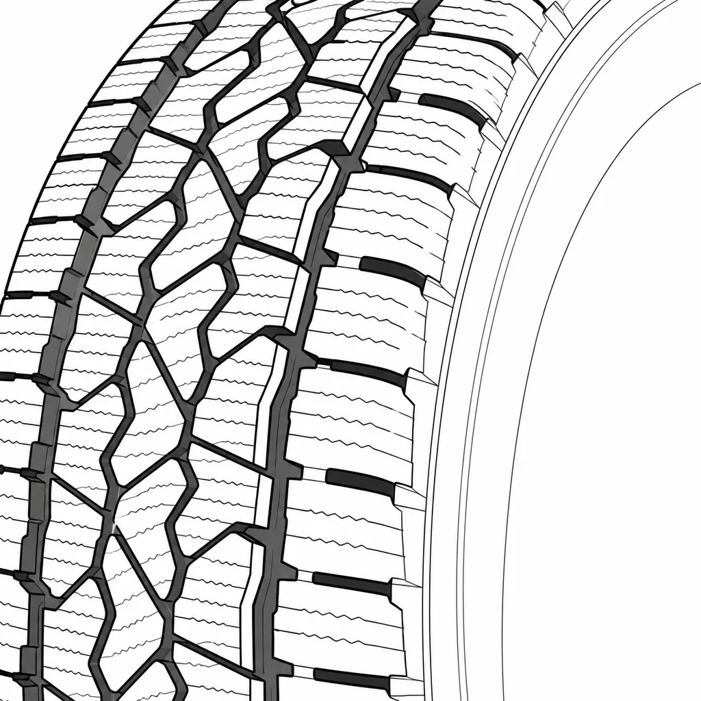 Schéma illustratif : Épaules à gros blocs interrompus par des encoches transversales