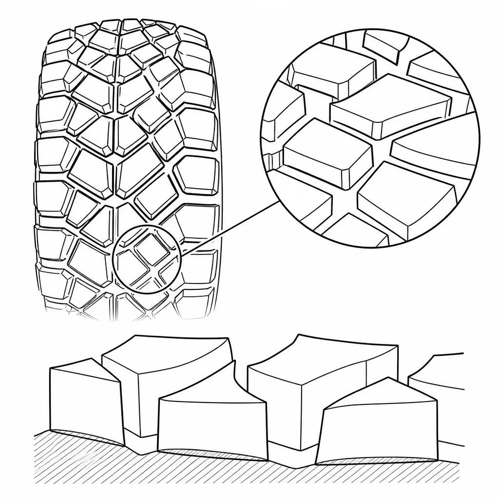 Schéma illustratif : Faible fraction de gomme porteuse entre les grands intervalles