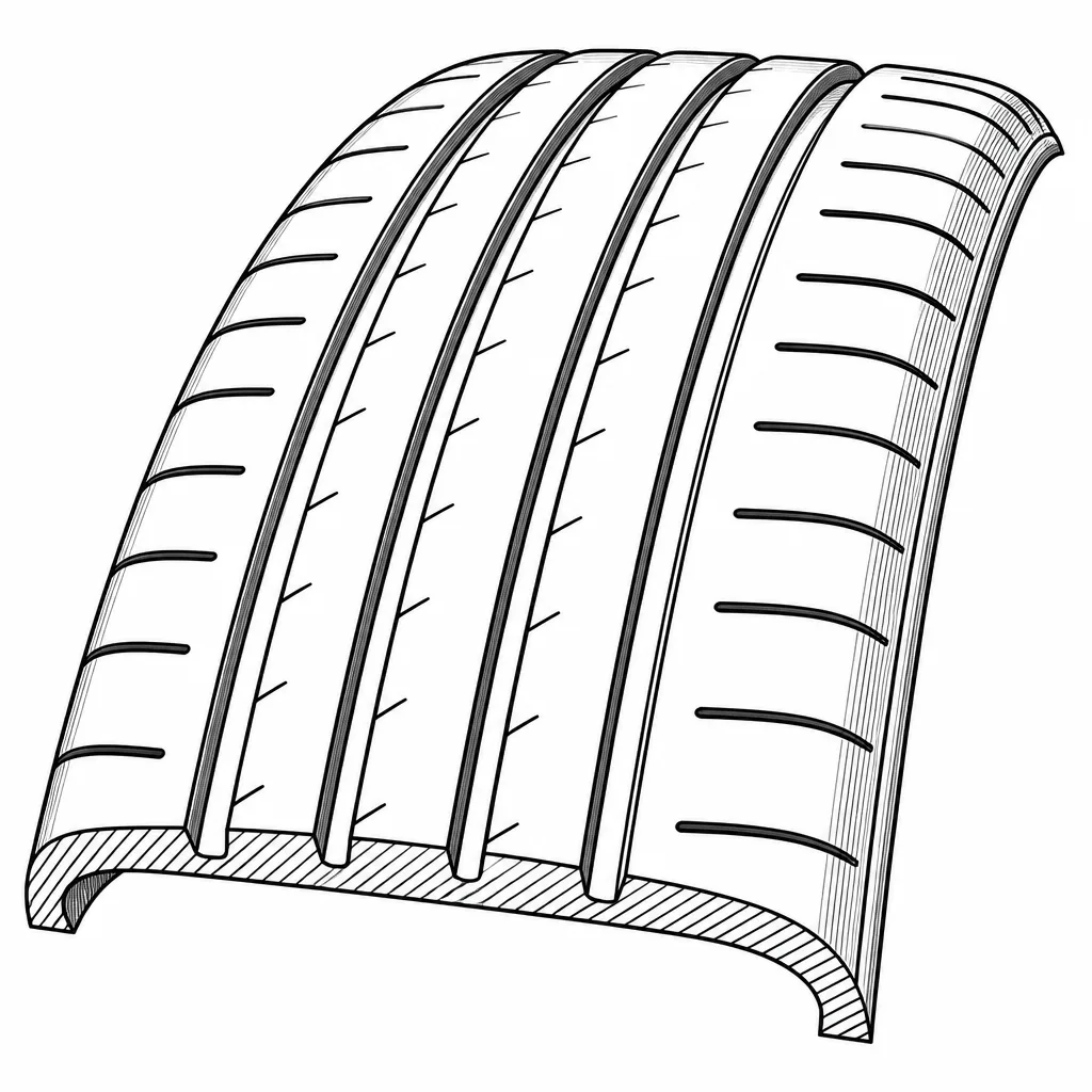 Schéma illustratif : Rapport plein/creux élevé dans les bandes médianes