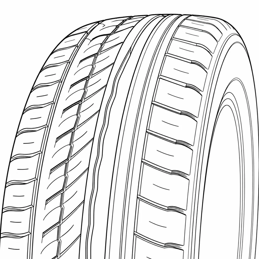 Schéma illustratif : Épaules arrondies découpées par des encoches transversales