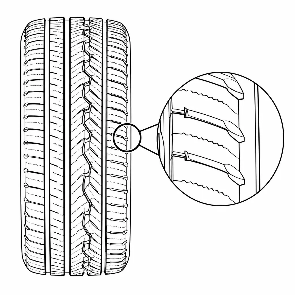 Schéma illustratif : Fonds d’encoches et incisions fines proches des bords