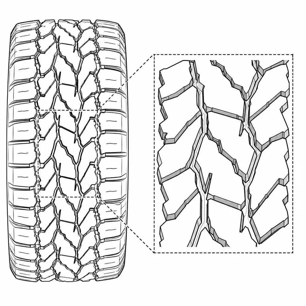 Schéma illustratif : Rangées obliques de pavés imbriqués