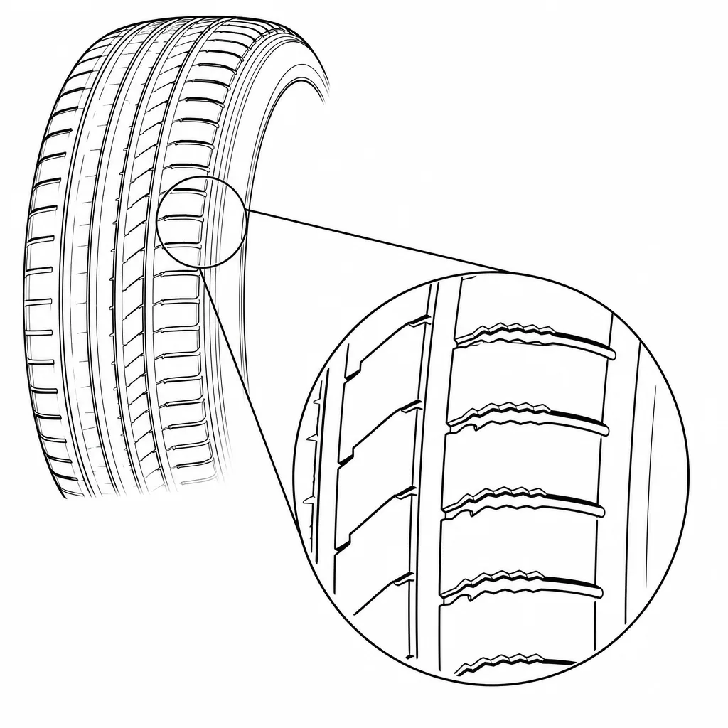 Schéma illustratif : Contours crénelés des blocs intermédiaires