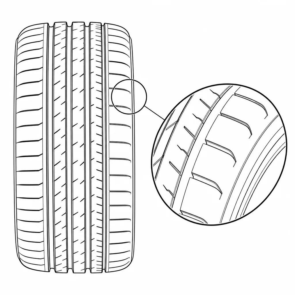 Schéma illustratif : Blocs d’épaule relativement continus avec encoches courtes