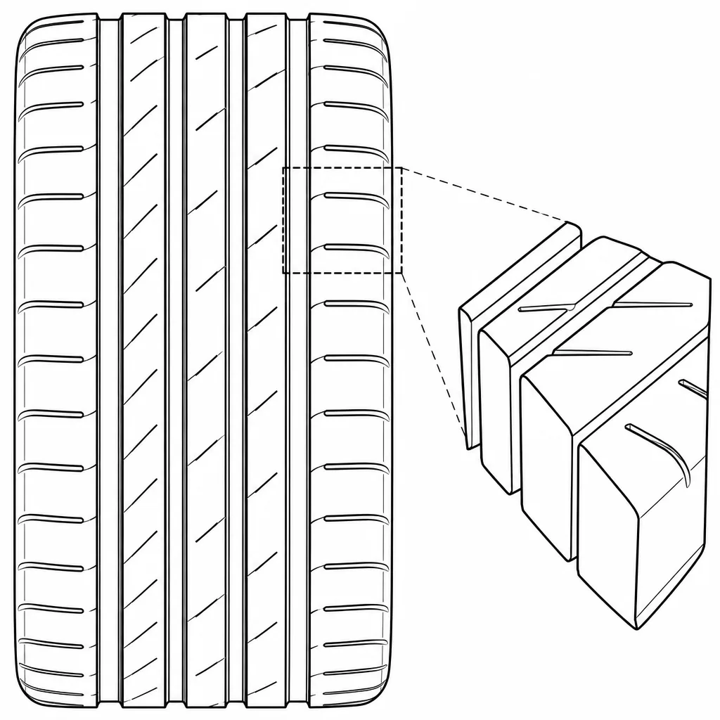 Schéma illustratif : Dessin symétrique et non directionnel