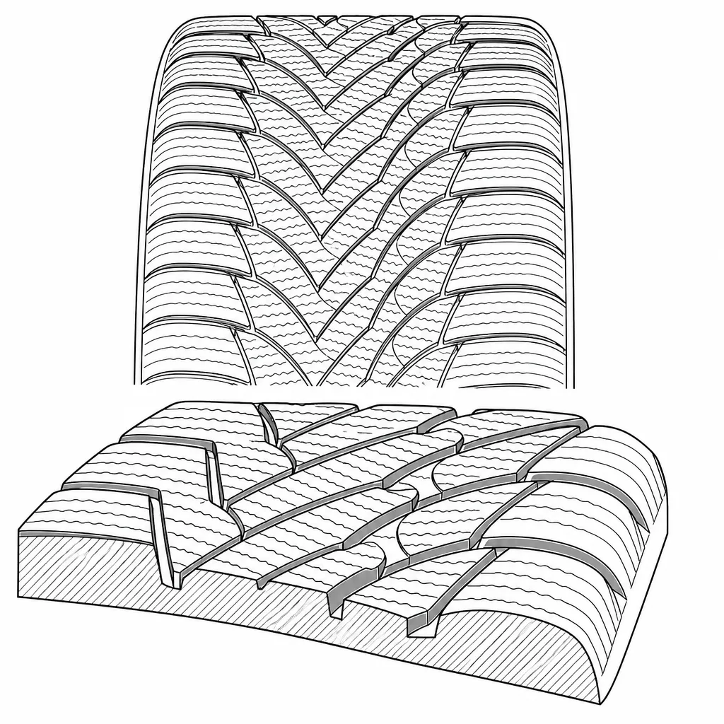 Schéma illustratif : Dessin directionnel imposant un sens de rotation