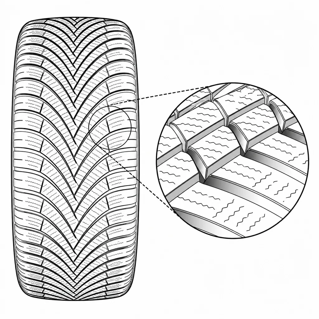 Schéma illustratif : Forte proportion de vides entre les rangées obliques