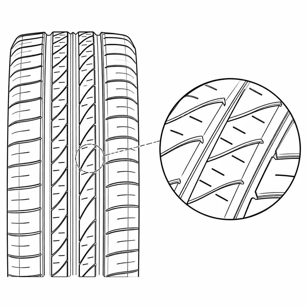 Schéma illustratif : Lamellisation moyenne des rangées intermédiaires