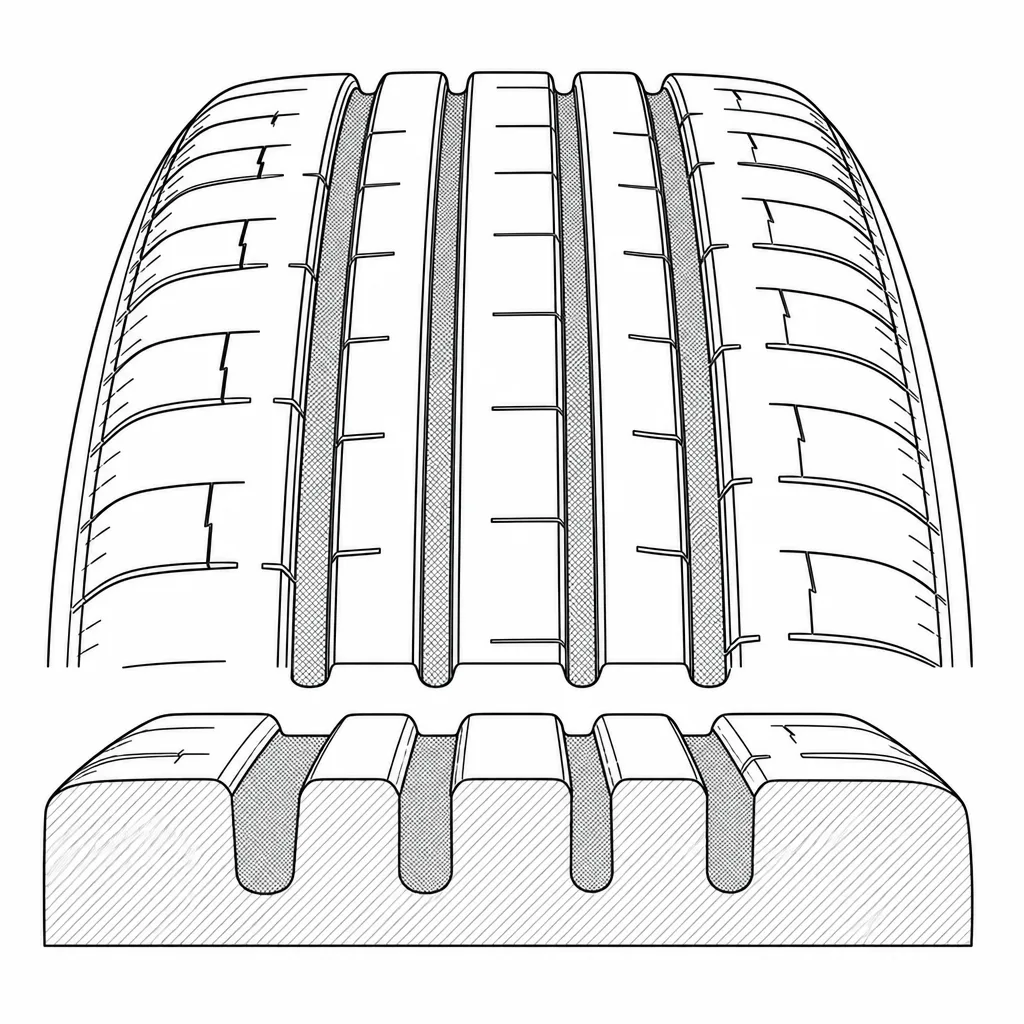 Schéma illustratif : Volume creux des quatre canaux principaux