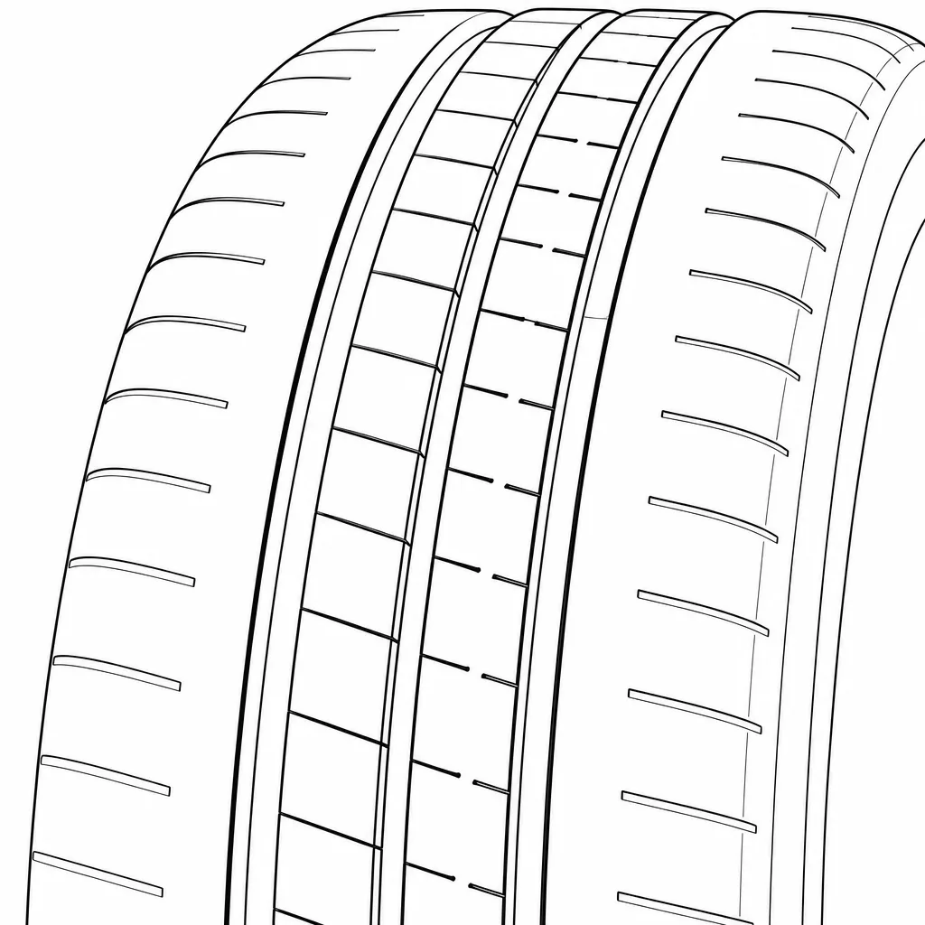 Schéma illustratif : Bandes centrales étroites porteuses