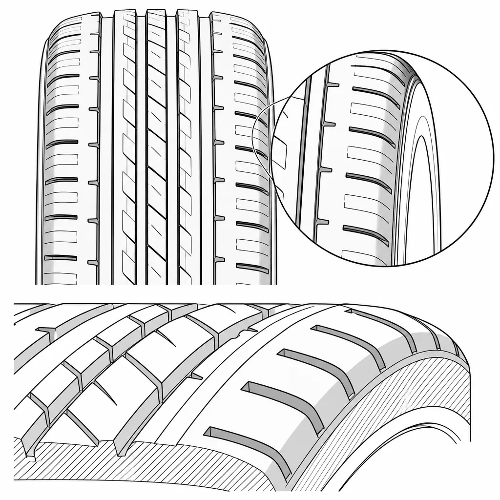 Schéma illustratif : Taux de gomme élevé autour des épaules semi-continues