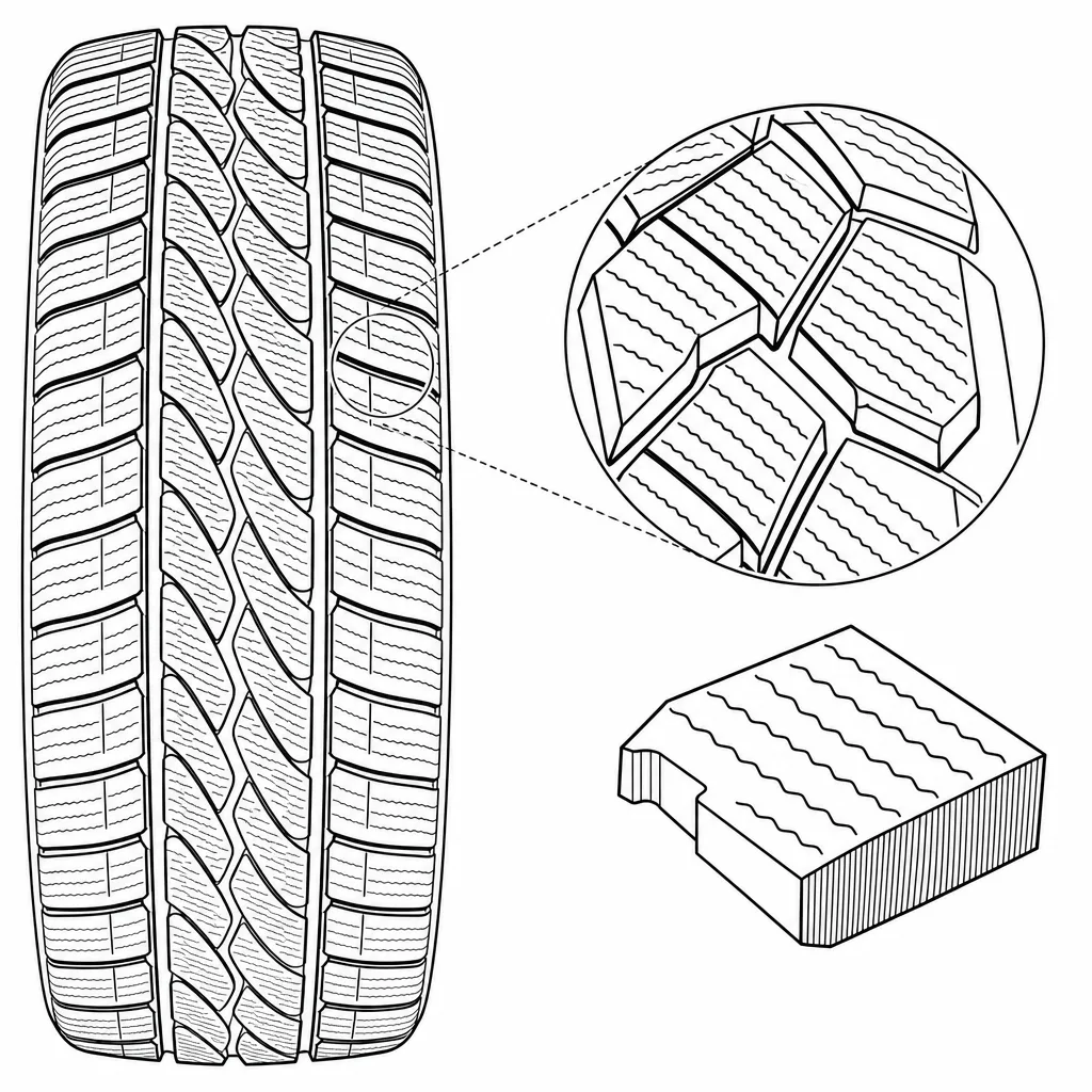 Schéma illustratif : Forte densité de lamelles obliques