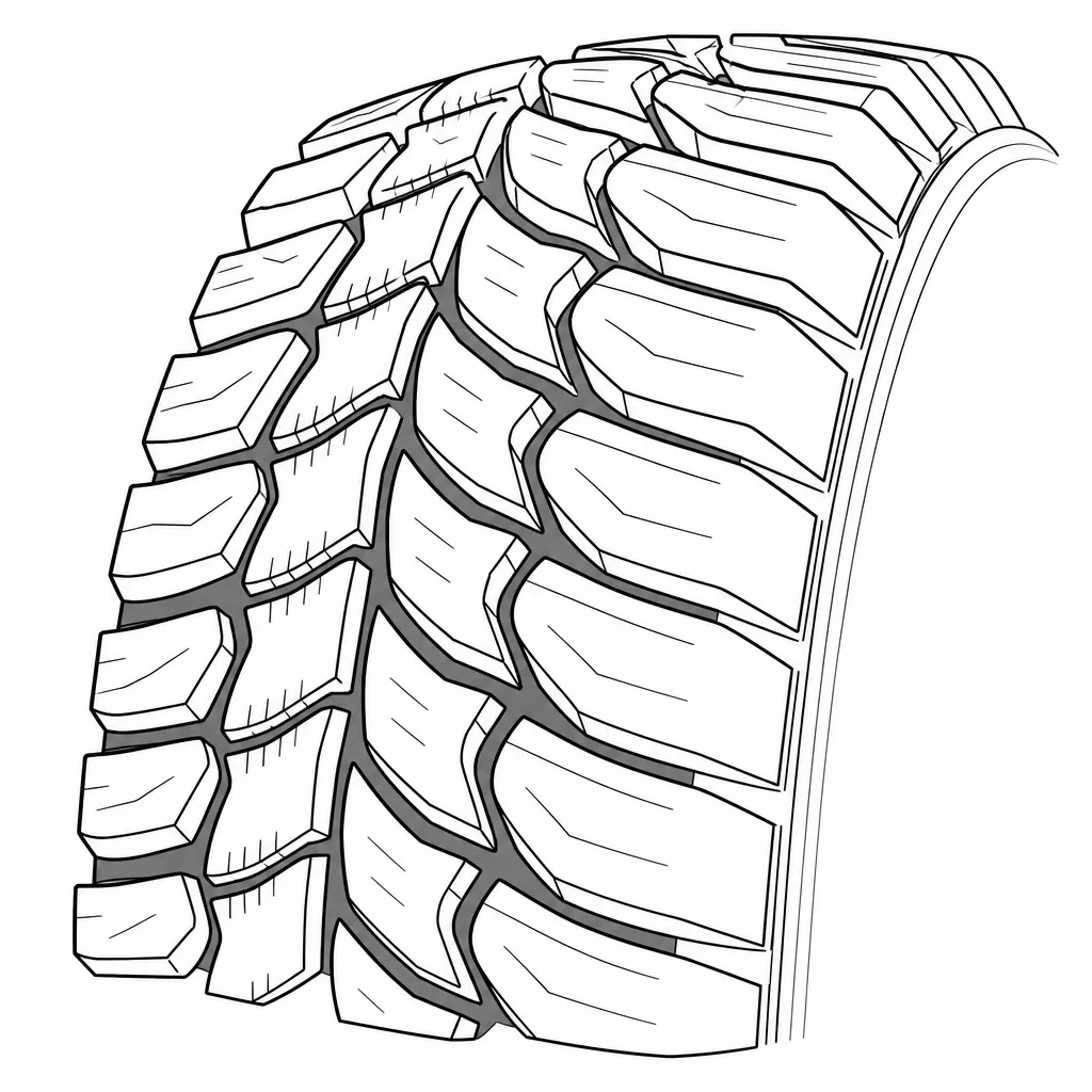 Schéma illustratif : Rapport vide/gomme élevé entre les grands pavés indépendants