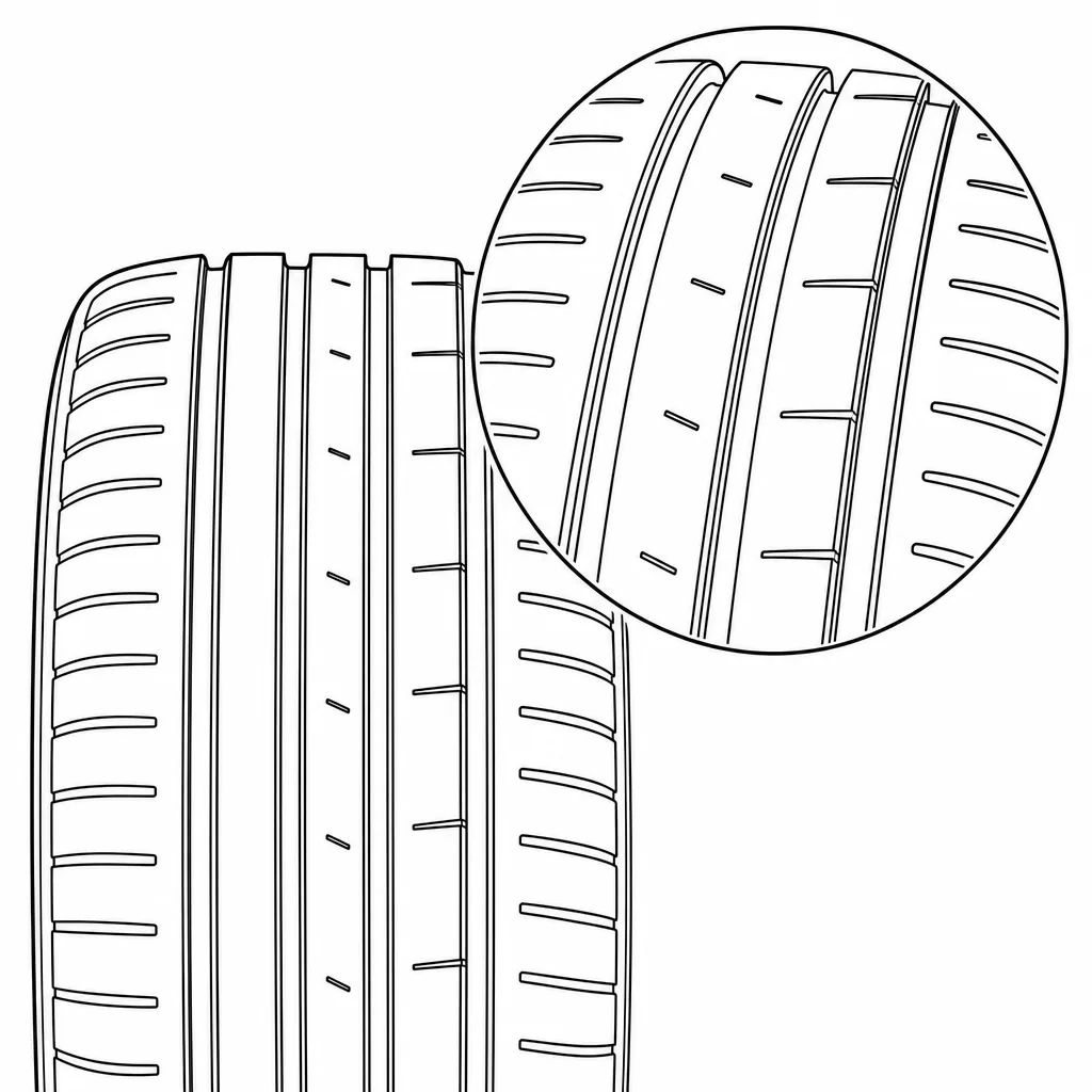 Schéma illustratif : Taux de gomme pleine élevé entre les incisions courtes