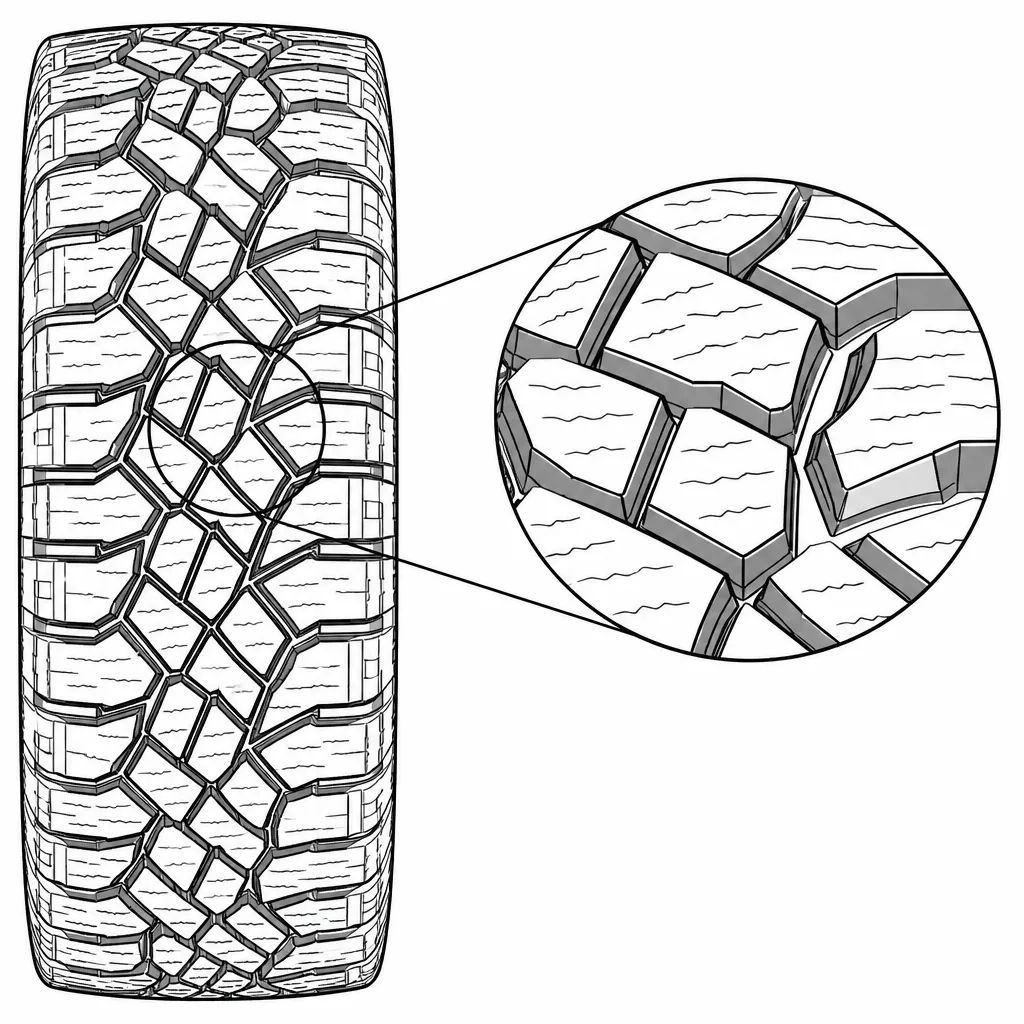 Schéma illustratif : Surfaces de pavés de dimensions et de contours irréguliers