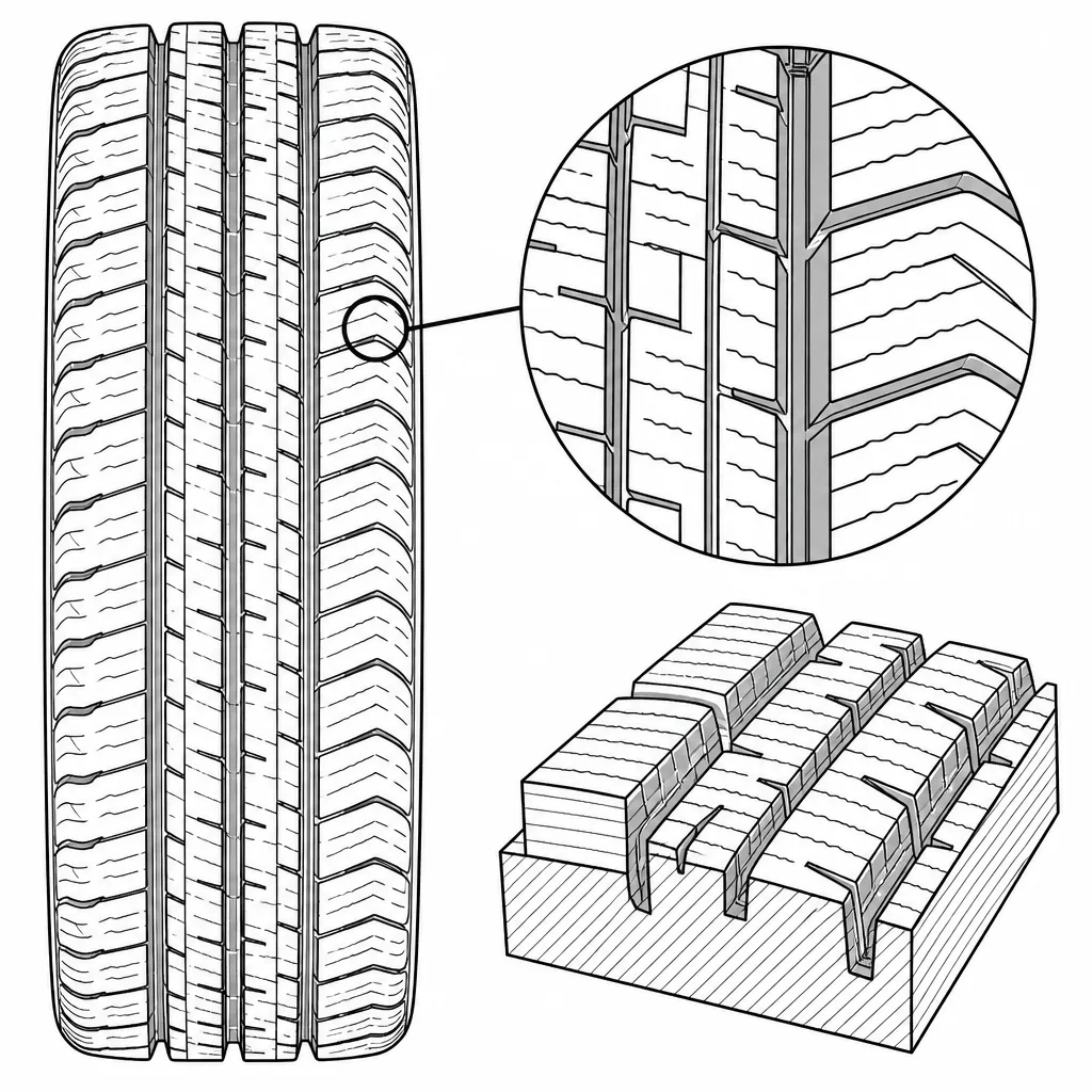 Schéma illustratif : Forte densité de lamelles transversales et obliques