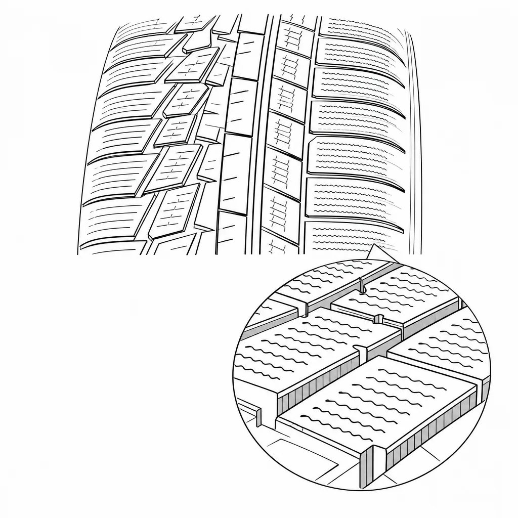 Schéma illustratif : Forte densité de lamelles transversales et obliques