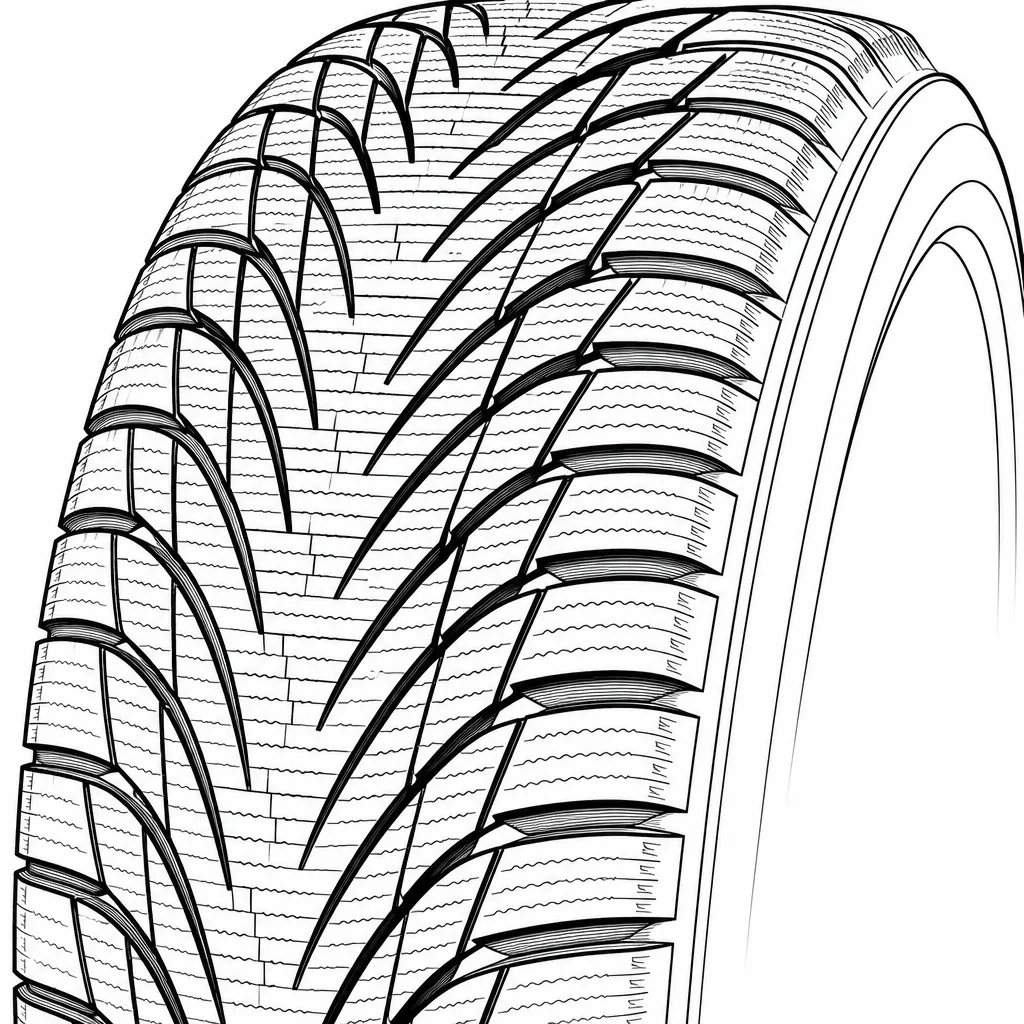 Schéma illustratif : Blocs d’épaule rapprochés mais séparés par de nombreuses entailles
