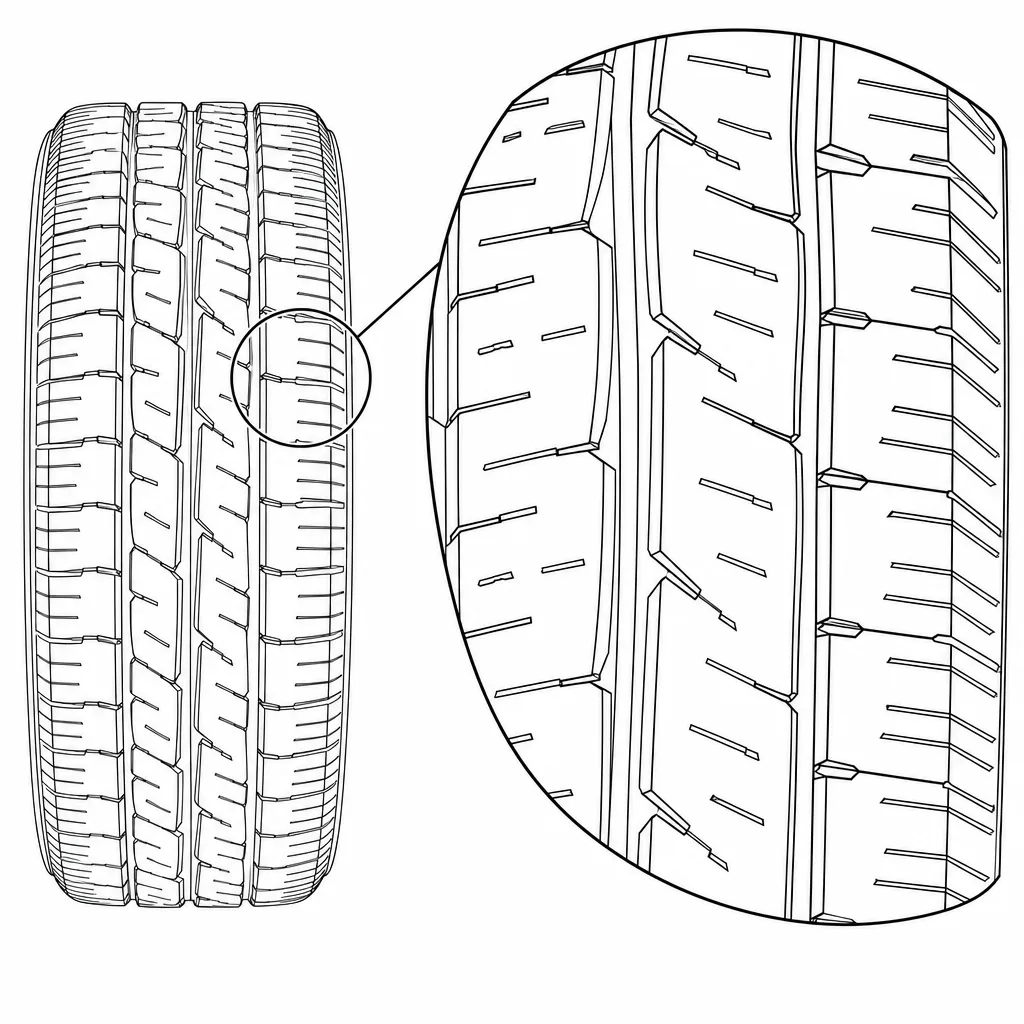Schéma illustratif : Forte densité de lamelles transversales et obliques