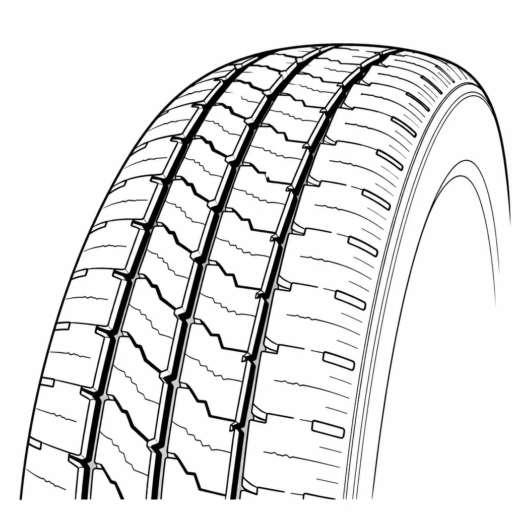 Schéma illustratif : Épaules longitudinales semi-continues, ponctuées d’encoches
