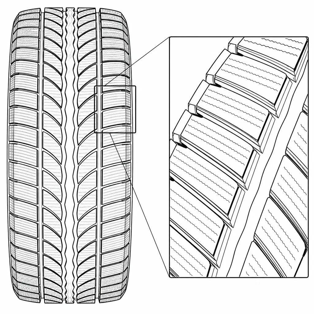 Schéma illustratif : Pavés allongés disposés en rangées obliques