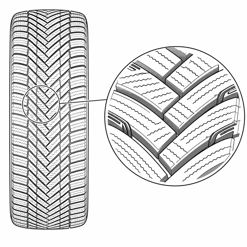 Schéma illustratif : Forte densité de lamelles transversales et obliques