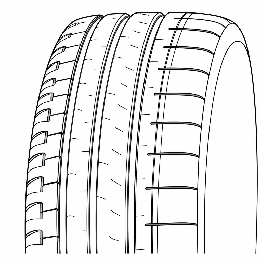 Schéma illustratif : Épaule opposée plus découpée par des encoches latérales