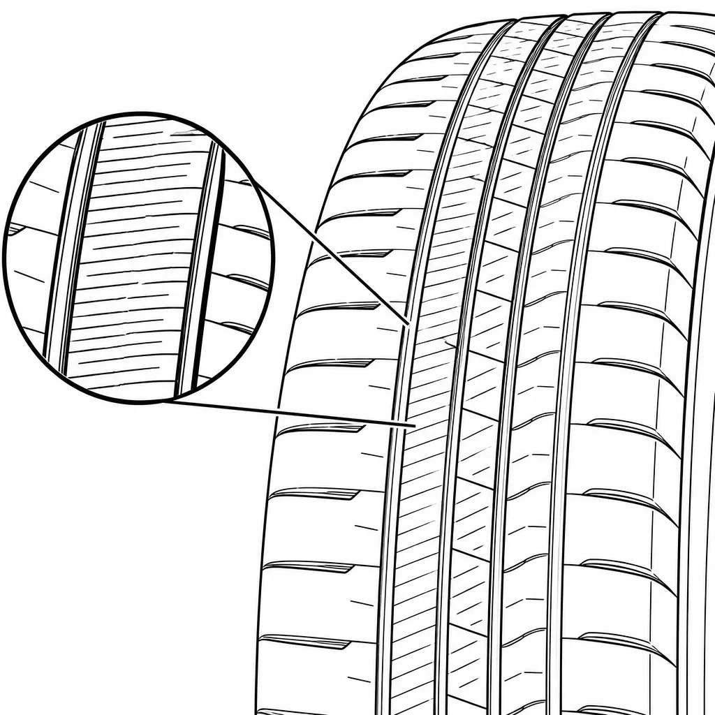 Schéma illustratif : Pavés intermédiaires étroits à forte densité d’incisions