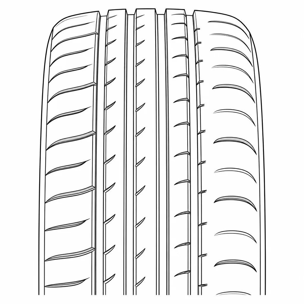 Schéma illustratif : Répartition asymétrique des bandes et des volumes de gomme