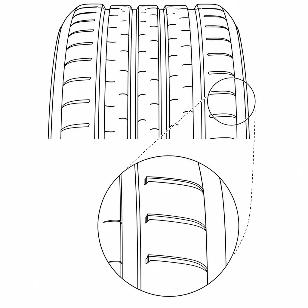 Schéma illustratif : Extrémités internes des courtes encoches d’épaule