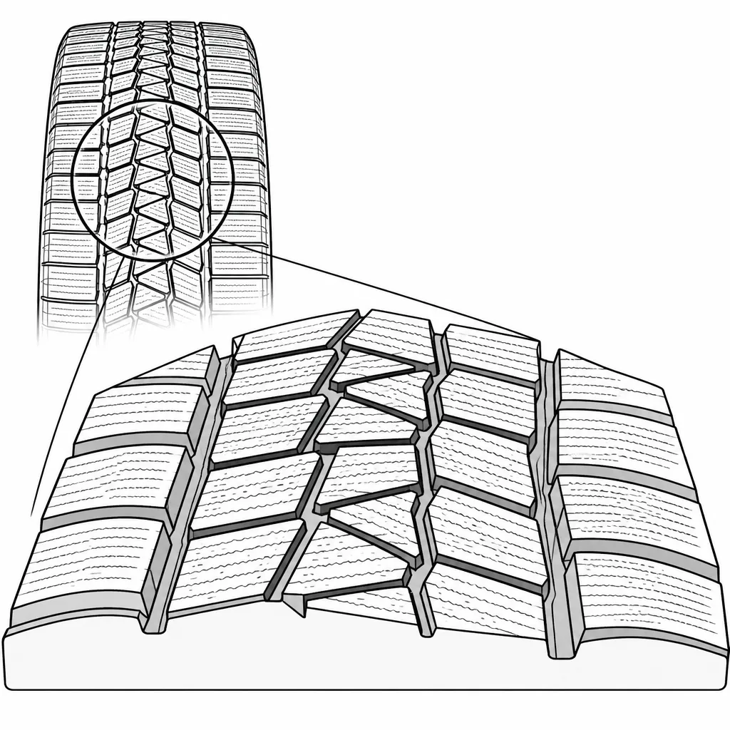 Schéma illustratif : Multiplication des petites surfaces polygonales au centre